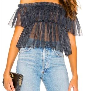 Super Down Synthetic Sharley Top from Revolve Sz S